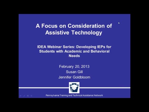 A Focus on Consideration of Assistive Technology